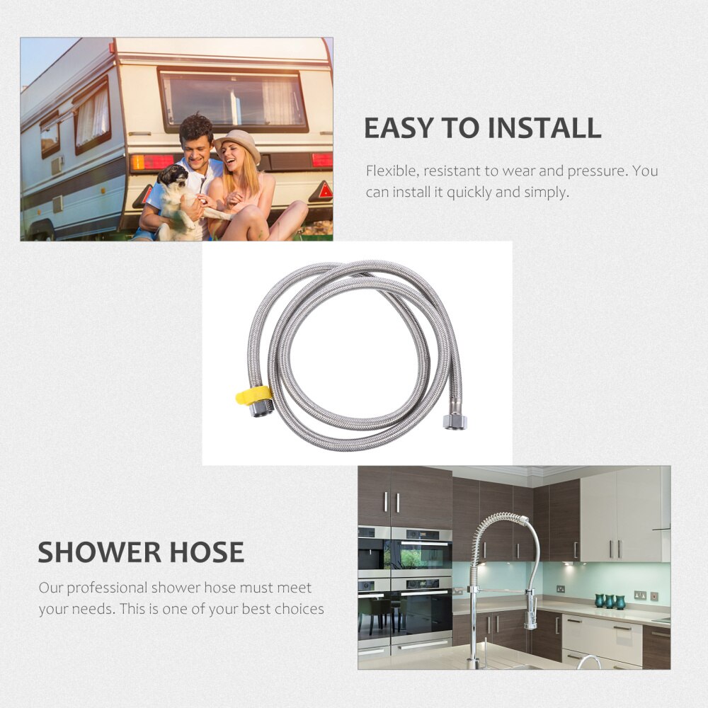 3Pcs Badkamer Baden Aansluiting Buis Spuit Slang Douche Supply Voor Thuis