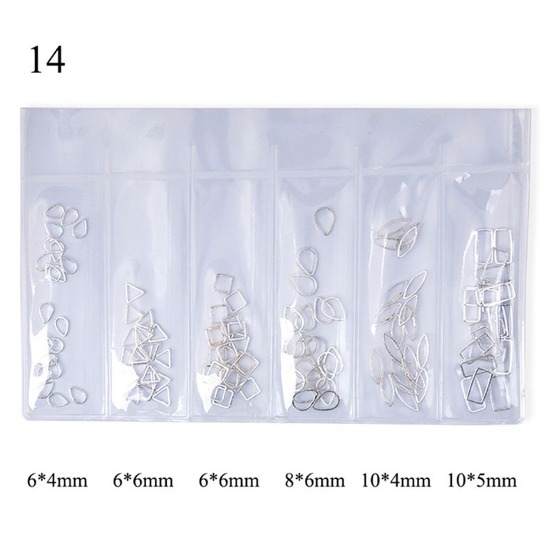 10g gyllene skal moon star nail art metall 3d mix ram smycken fyllning uv harts epoxiform gör fyllning för gör-det-själv smycken: 14