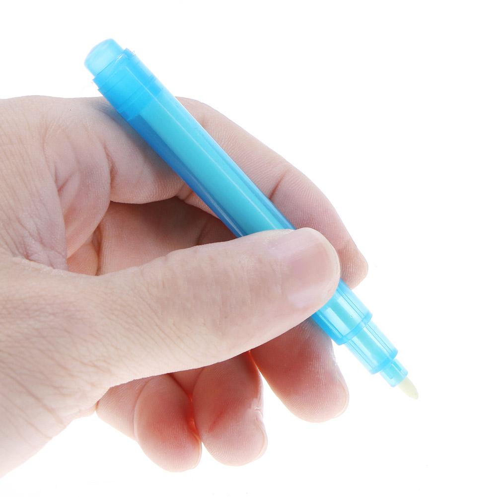 4pcs Invisible Ink Pen Luminous Light Pen Magic Stationery LED Highlighter Pen Drawing Secret Message Gadget Pen Kids