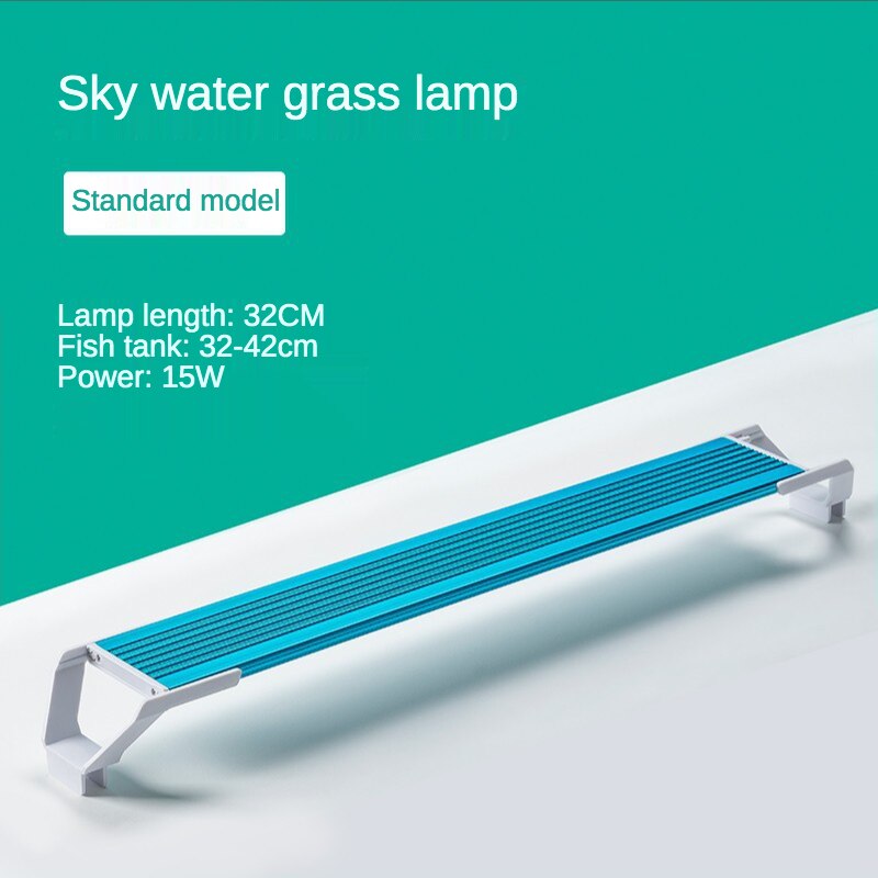 Water Grass Lamp Led Full Spectrum WRGB Grass Cylinder Lamp Small Algae Explosion Lamp Lighting Waterproof: 32cm 15w