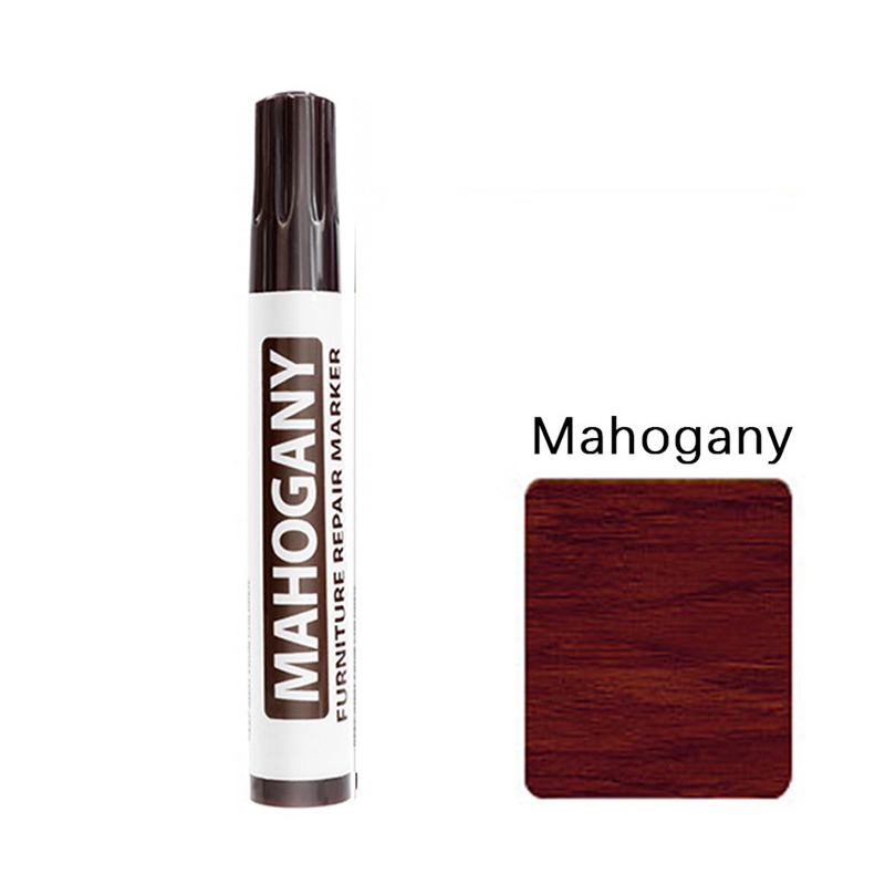8 Colors Waterproof Furniture Touch Up Paint Tools Scratch Stain Paint Peeling Repair Marking Pen Large Capacity Marker Pen: Brown