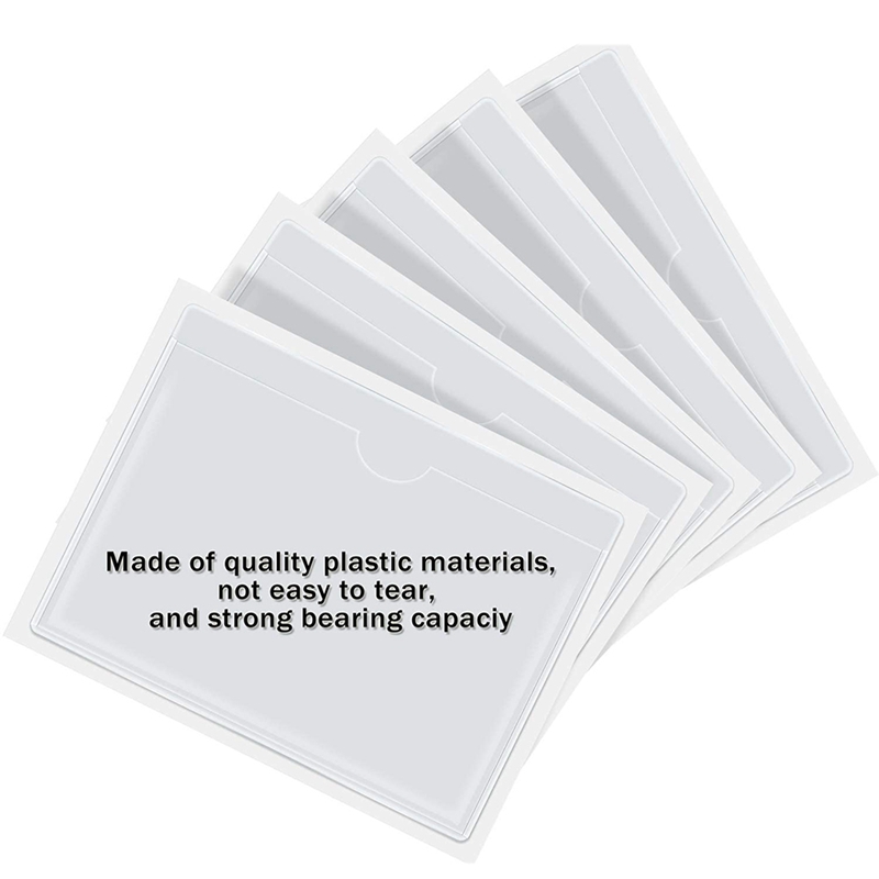 30Pcs Self-Adhesive Business Card Pockets with Top Open for Loading, Card Holder for Organizing and Protecting Cards
