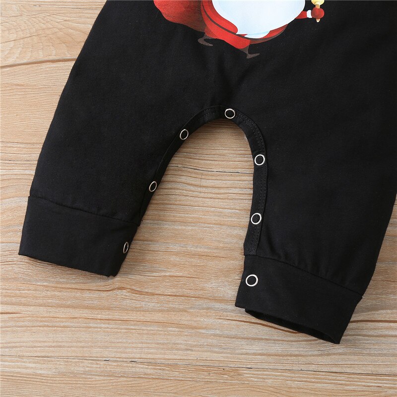 Autumn Newborn One-Pieces Rompers Cute Baby Clothing Girls Boys Clothes Toddler Warm Sleepwear Christmas Santa Claus Jumpsuit