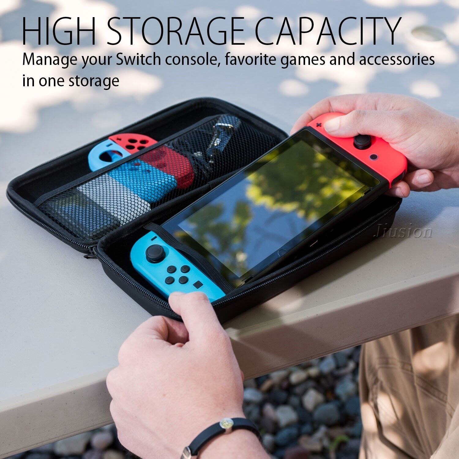 8 in 1 Hard Shell Bag Kit For Nnintend Switch Case Portable Protective Storage Bag Cover For Nintendo Nintendoswitch Accessories