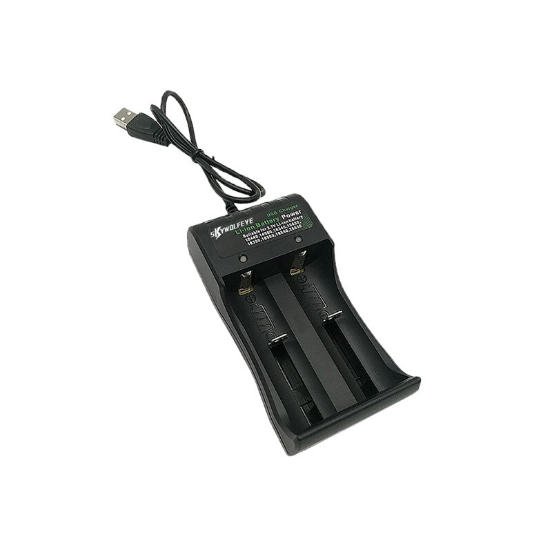 Chargeur De Batterie Au Lithium-Double Chargeur De Batterie Compatible Avec 26650 22650 18650 18350 17500 16340 14500 10440 1001 0050 Et Aaaaa Chargeur Universel Double Fente Pour Ni Mh Batteries 65091604