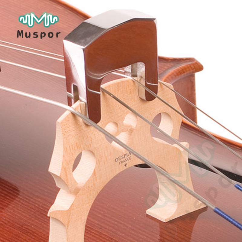 3/4-4/4 Cello Practice Mute voor Cello Strings Onderdelen Metalen Zilver