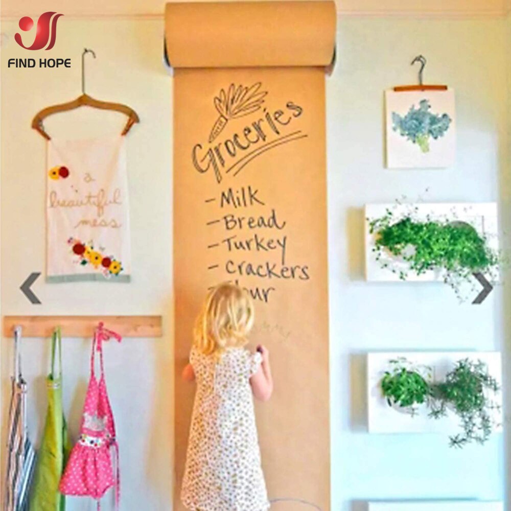 12"x 39" Brown/White Kraft Wrapping Paper Sheet For Wedding Birthday Party Wrapping Party Packing Art Craft Materials