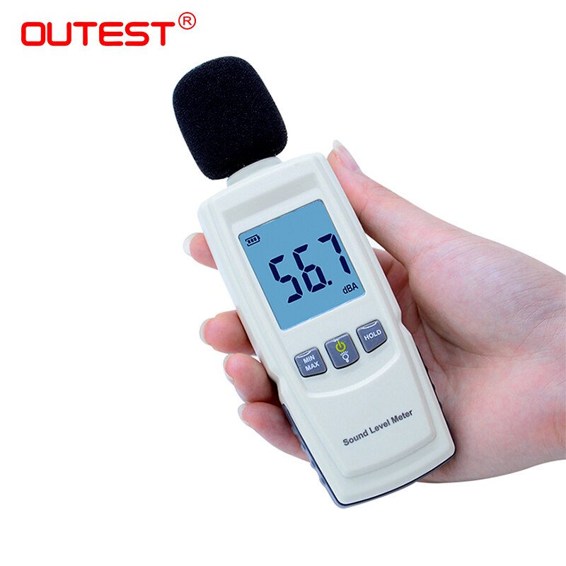 GM1352 Digital sound level meter noise tester 30-130dB in decibels LCD screen With backlight Accuracy up to 1.5dB