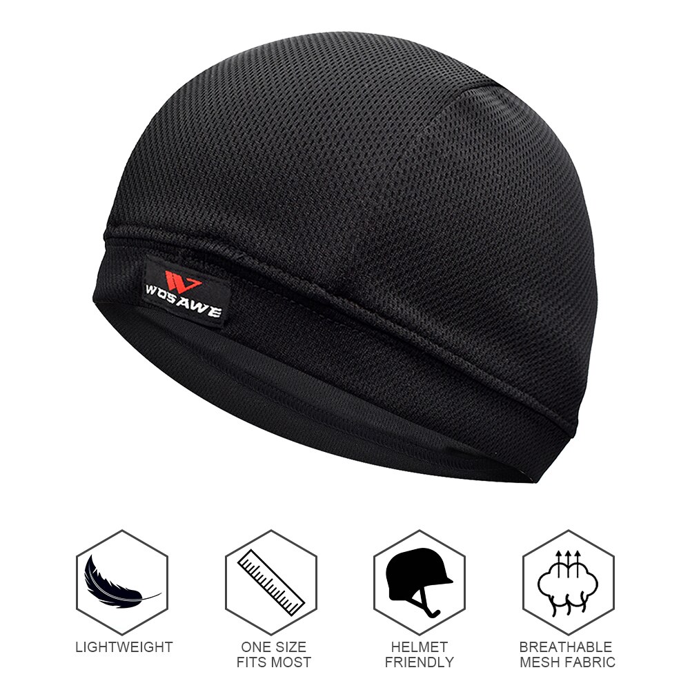 Gorro ultraligero de secado rápido con forro para casco de bicicleta, gorra para deportes al aire libre
