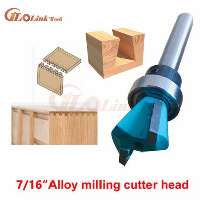 12Inch Zwaluwstaart Template Router Template Kit Template Tekening Kit Houtbewerking Timmermanshulpmiddelen: 7-16 milling cutter