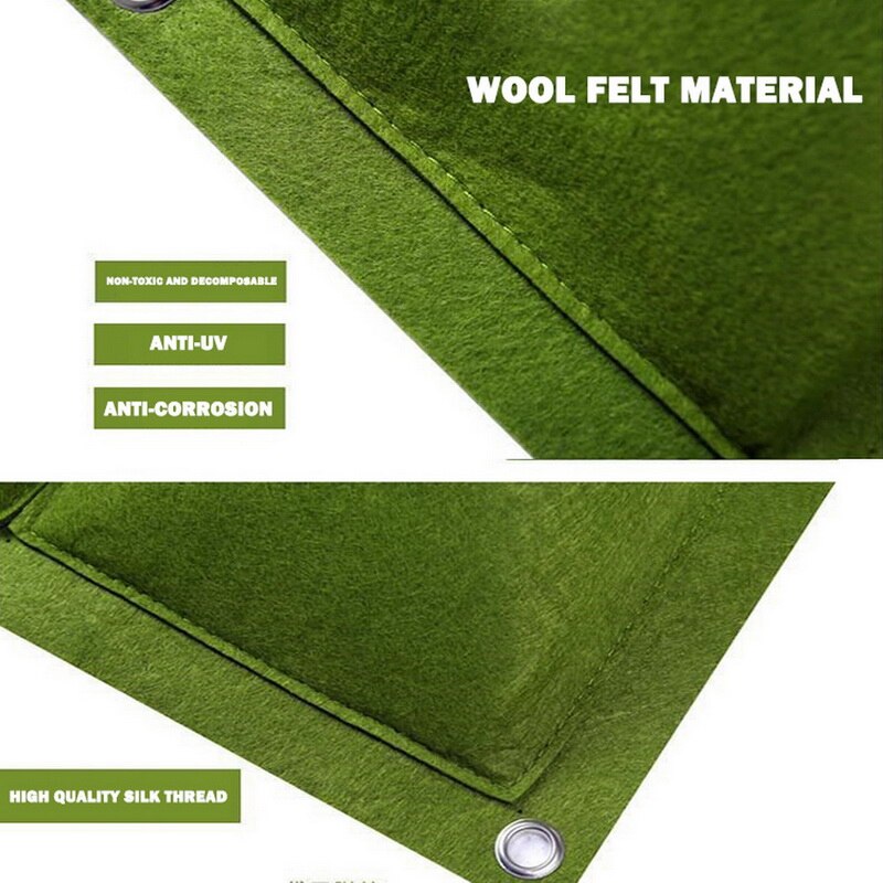 Garden Wall Hanging Planting Bags Green Plant Grow Planter Vertical vegetable Garden Decoration Supplies Plants Bags