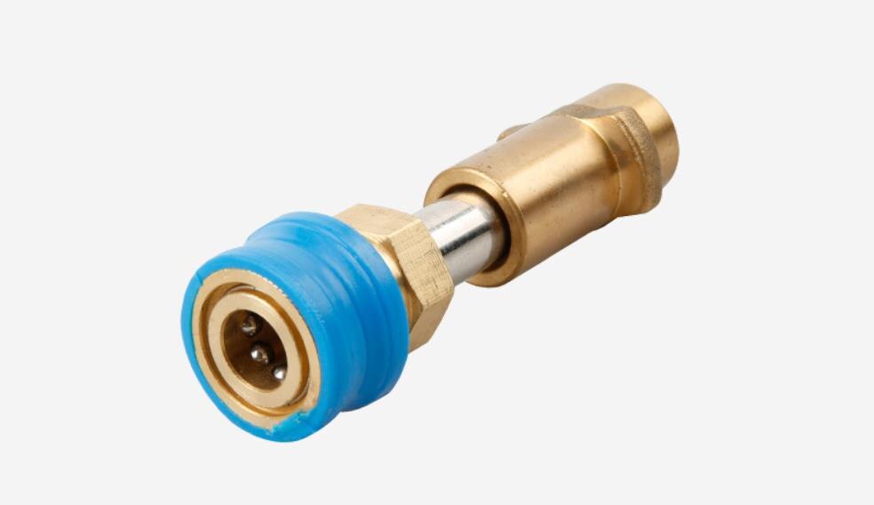 Konverterstik til karcher, bosch, lavor, black decker, nilfisk kew alto fitting  to 1/4 quick release sokkel: Hvid