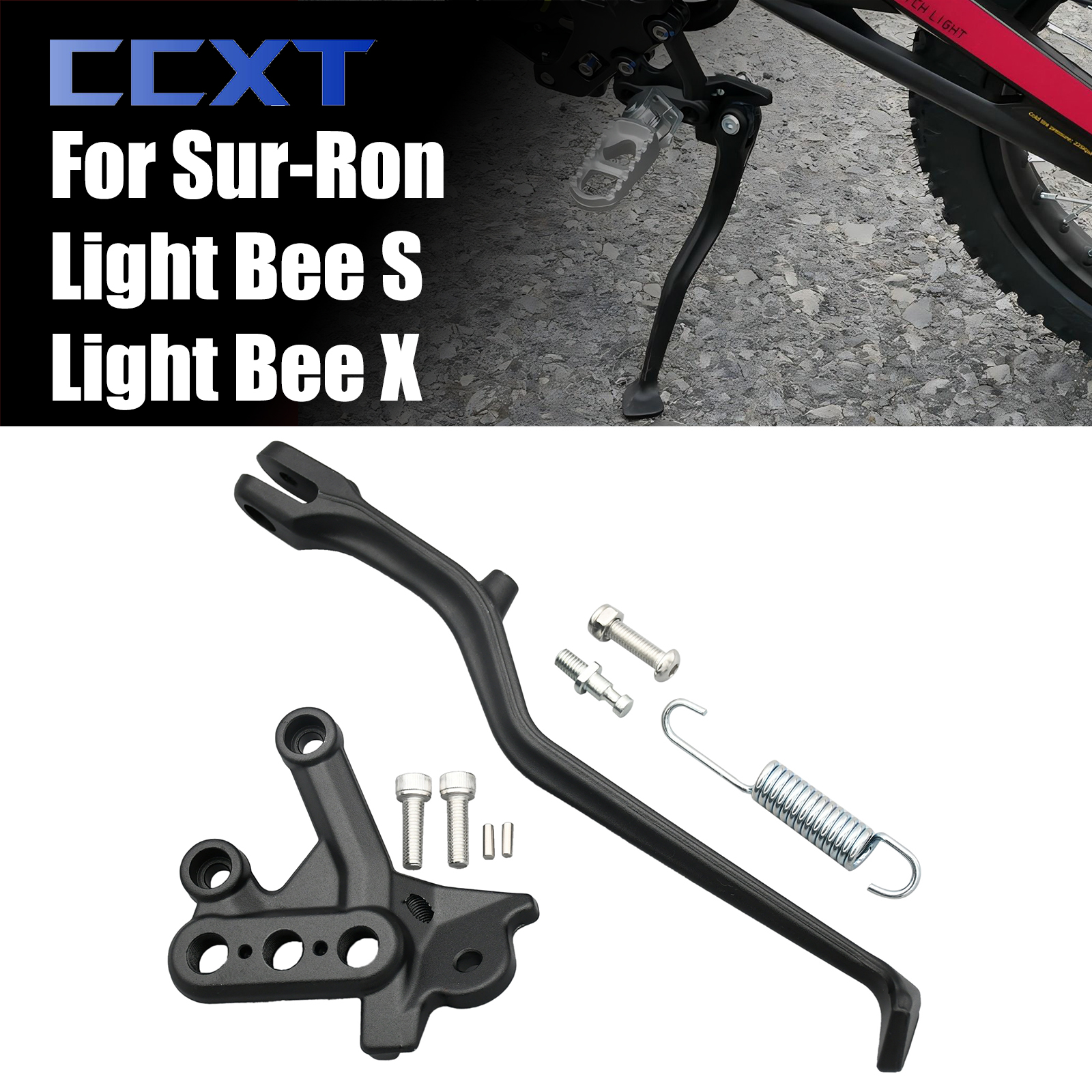 Elektrische Cross-Country Fiets Zijbeugel Montage Voetsteun Geschikt Voor SUR-RON Surron Accessoires Light Bee & Light Bee X