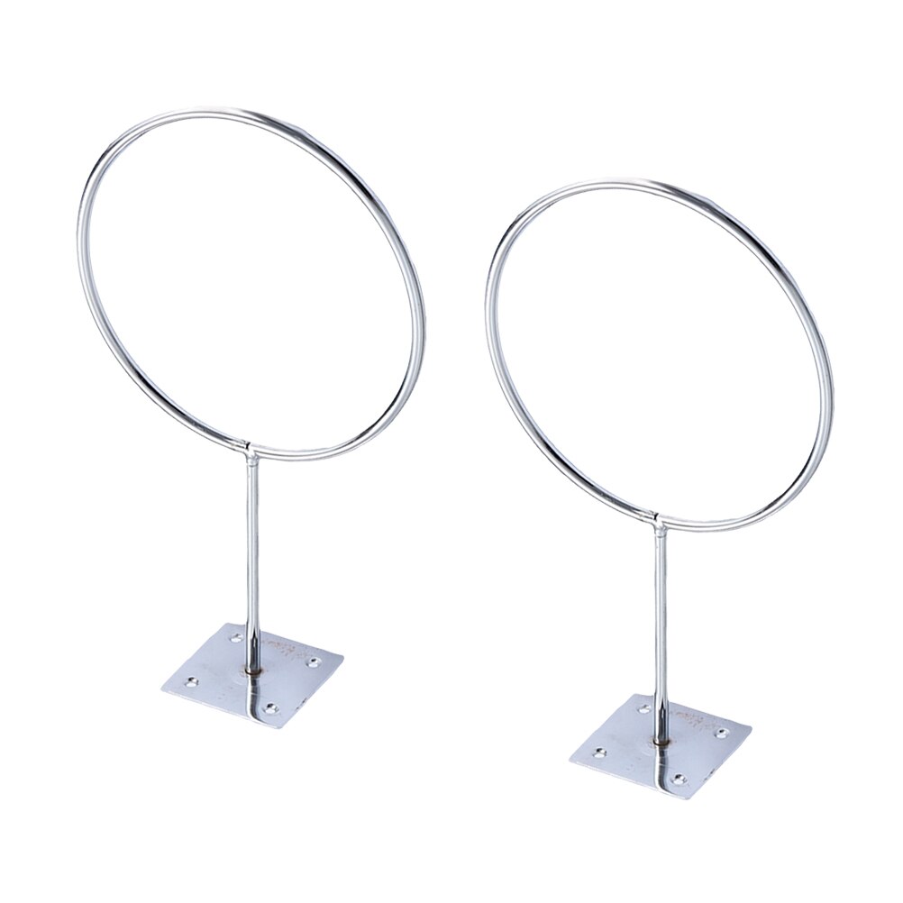 Stainless Steel Wall Mount Sports Ball Rack Display Ball Holder for Basketball Soccer Football Volleyball Exercise Ball: 2pcs