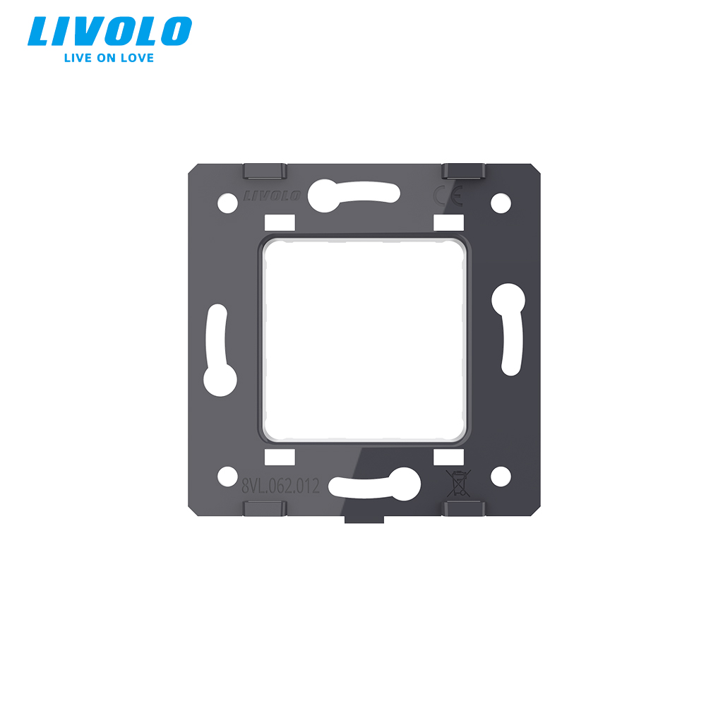 LIVOLO-placa de Metal con interruptores y enchufes, accesorio adecuado para diferentes tamaños, productos de accesorios, placa de hierro, 3 unids/lote,