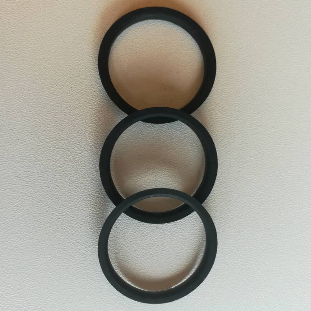 Recafimil Black Silicone O-rings for Nespresso Stainless Steel Refillable Capsules Body Cup Rubber Ring