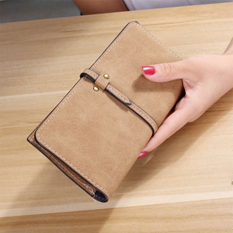 Beibaobao goede dames portemonnee dames handtas vrijetijdstas lange stijl dames portemonnee leren portemonnees dames  a3866: Koffie