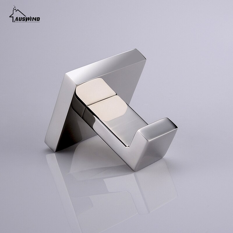 Chrome 304 Stainless Steel Bathroom Towel Hook Wall Mounted Polished Robe Hook Bathroom Accessories Set Wall Hook coat hook