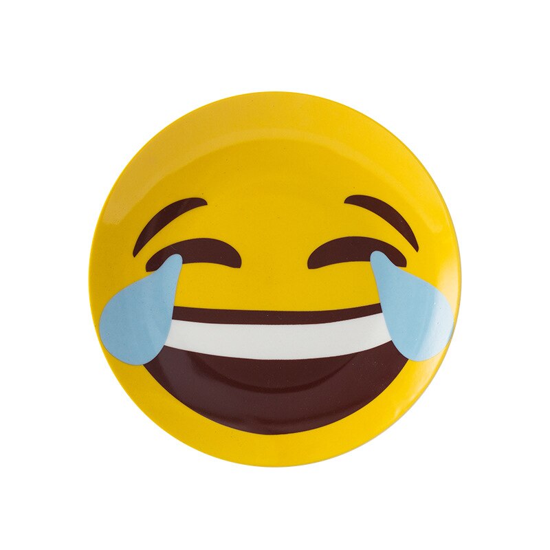 8 Inch Ceramic Plate Set Cute Cartoon Salad Plate Dessert Snacks Fruit Dishes Children Breakfast Dish Tableware: style D