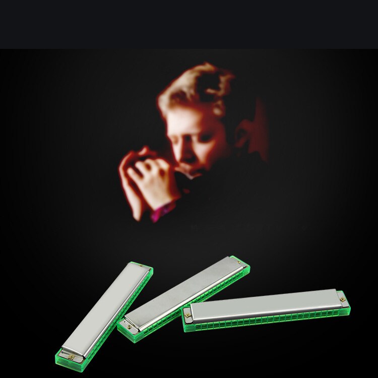 24- skrog munnspill c nøkkel metall harmonika treblåsinstrument til nybegynnere låve voksne 8- fargestøtte