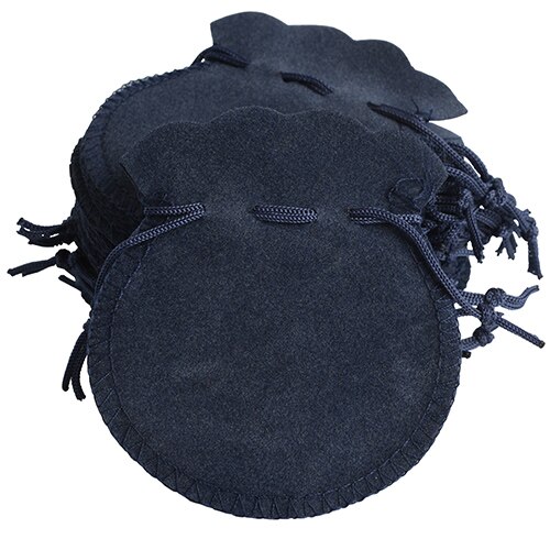 100pcs 7*8cm 9*12cm Velvet Bags Drawstring Pouch Calabash Jewelry Packing Bags Wedding Xmas Party Bags cadeau sachet bonbon: Navy / 9x12cm