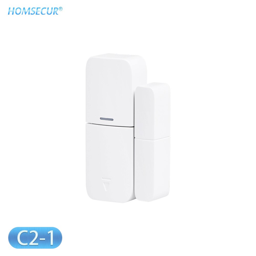 HOMSECUR DIY Wireless&wired 4G/GSM LCD Burglar Intruder Alarm System+IOS/Android APP for Home Security GA01-4G-B/W: Door Sensor