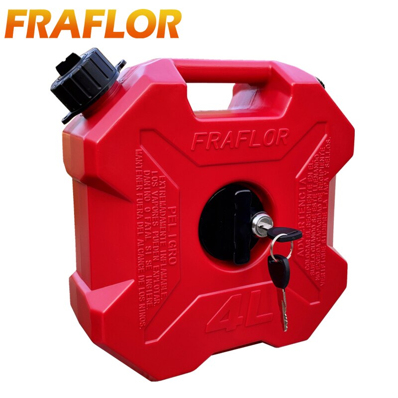 4 Liters Gas Can Spare Oil Fuel Tank For BMW ATV Motorcycle Tail box Side Box Jerrycan Gasoline Petrol Bucket Container Oil Drum
