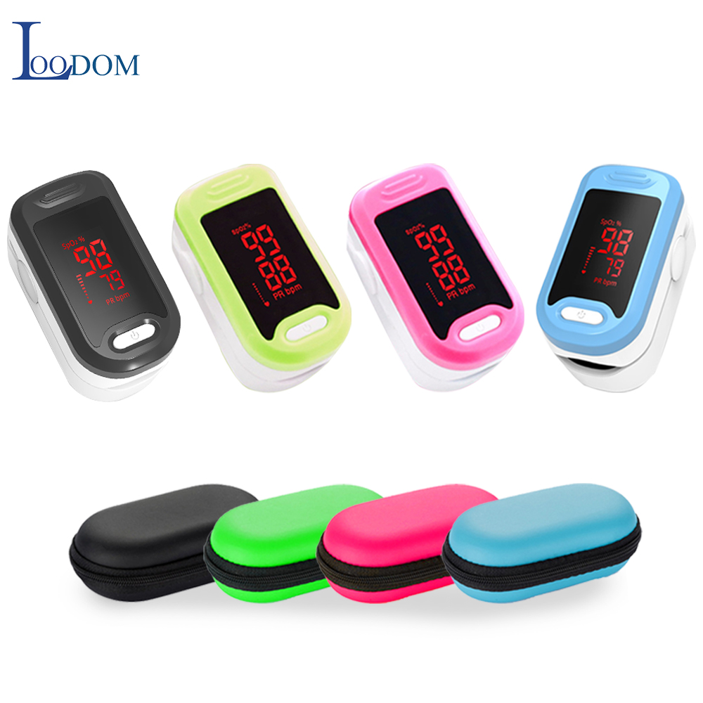 Loodom finger pulsoximeter syrgasmätare led pulsoximetrar fingertoppspulsoximetrar dedo pulsmätare