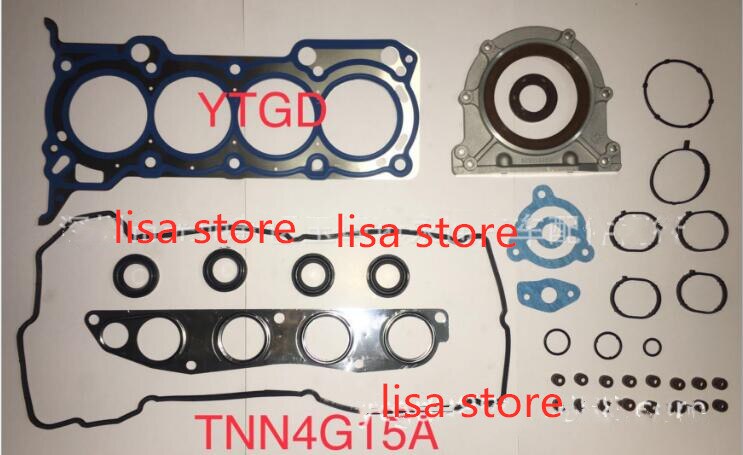 engine gasket kits for Z0TYE TNN4G15A TNN4G15B TNN4G15T 4A91S 4G63S4T 4G18 4G13 engine: TNN4G15A TNN4G15B