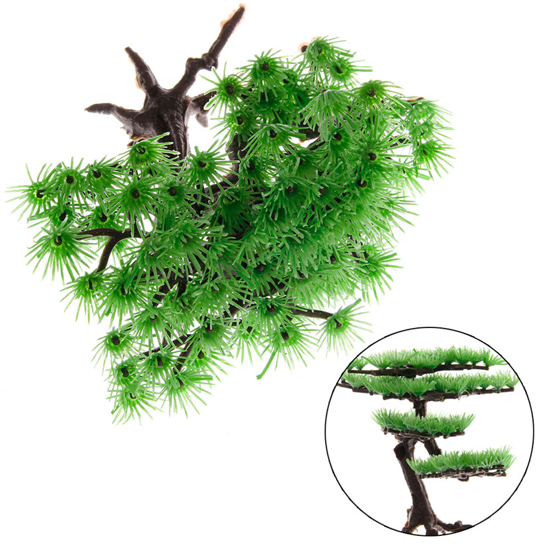 Künstliche Aquarienpflanzen Set - Rosa Kirschblüten Baumgras