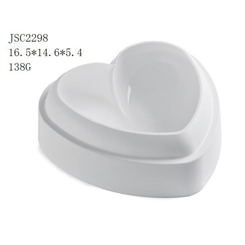 17 siliconen moussevormen, meerdere vormen witte cake, 3d vormen, hartvormige franse dessertbakvormen, taartdecoratiegereedschap: Jsc 2298