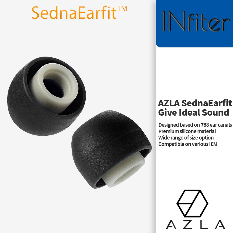 AZLA Sednaearfit Oordopjes voor Sennheiser Beyerdynamic Oordopjes Siliconen Oordopjes SednaEarfit Lichte oordopjes voor in-ear hoofdtelefoon