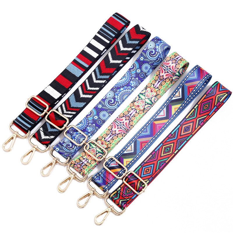 1PC National Style Long Shoulder Strap DIY Adjustable Crossbody Bag Shoulder Bags Decoration Belt Straps
