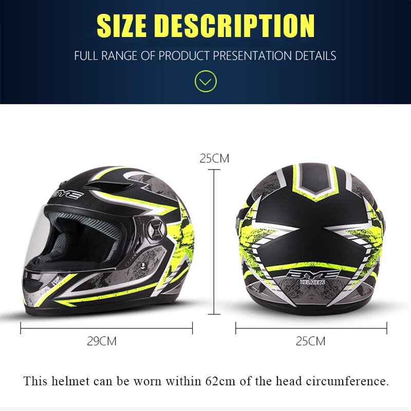 Bye Motorhelm Mannen Chopper Scooter Cruiser Integraalhelm Touring Motorhelm Mannen Vrouwen Racing Straat Moto Casco