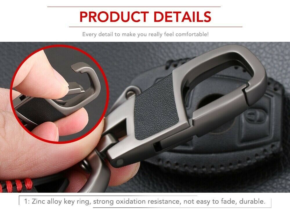 Car Black Leather Remote Key Fob Cover Case For Mercedes Benz AMG W203 W210 W211 Car Accessories Interior Parts