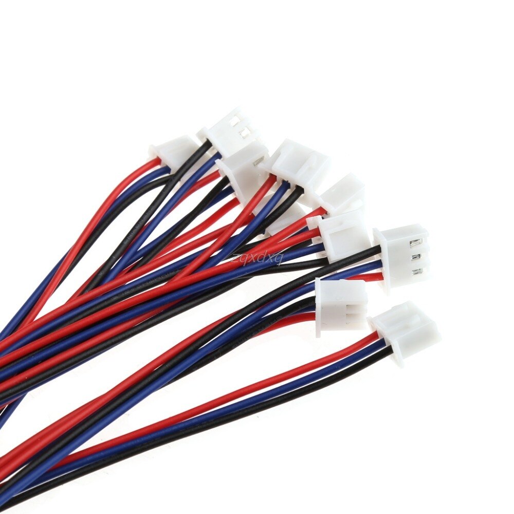10 kpl jst-xh pistoke 2s lipo-tasapainojohdon jatkojohto 22cm rc-autolentokoneiden elektroniikkavarastoon