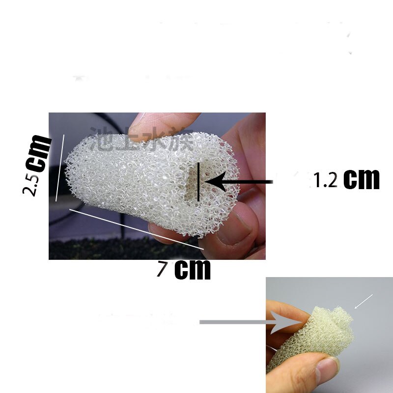 Hang on aquarium filter Inlet sponge to prevent small fish and shrimp are sucked into the filter barrel: TYW