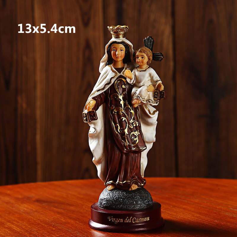 Verschillende Stijl Van Gezegend Saint Virgin Mary Standbeeld Jezus Christus Tafelblad Standbeeld Ornament