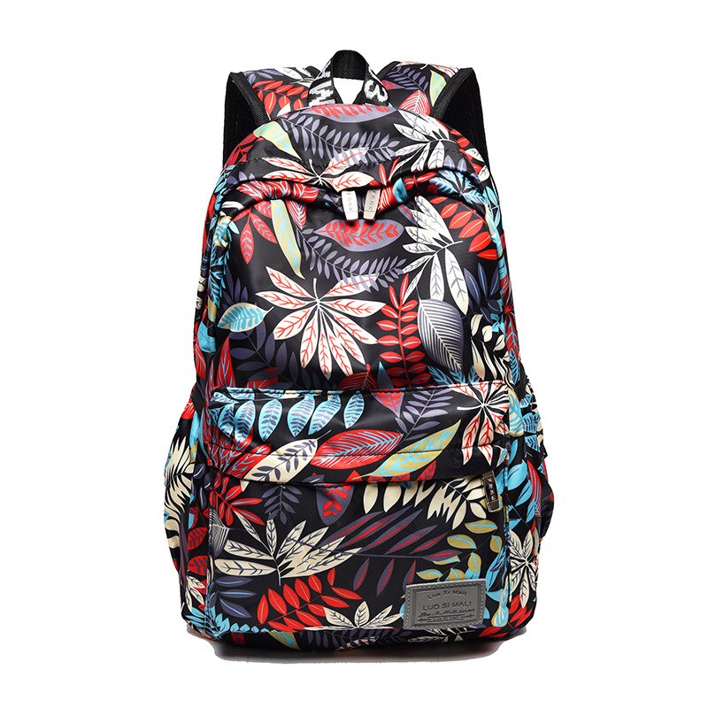 Mochila informal con estampado Hawaiano para mujer, morral escolar para adolescentes y niñas, bolso de viaje a la , novedad de 2022