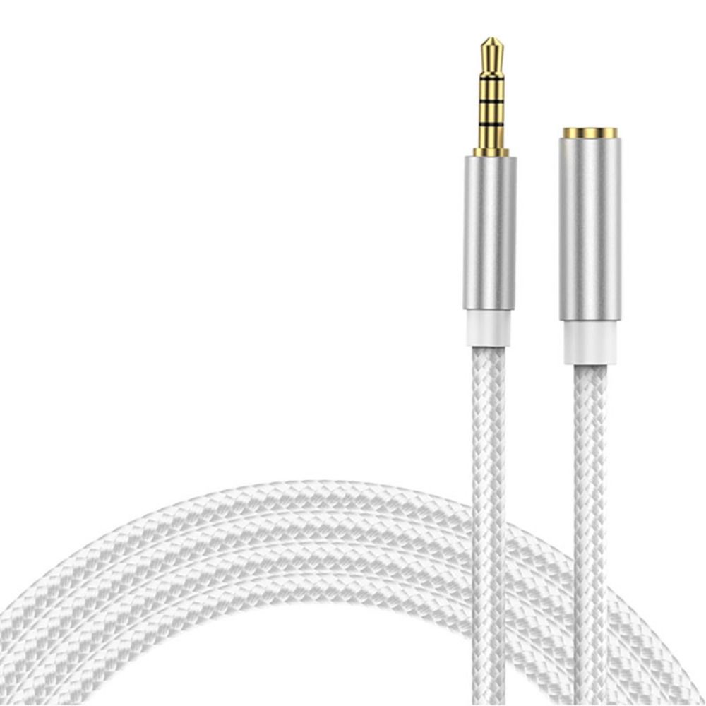 3.5mm kabel audio Jacek AUX robić słuchawki robić komputera męskich i żeńskich przedłużacz głośników przedłużacz kabla AUX HiFi: zielony