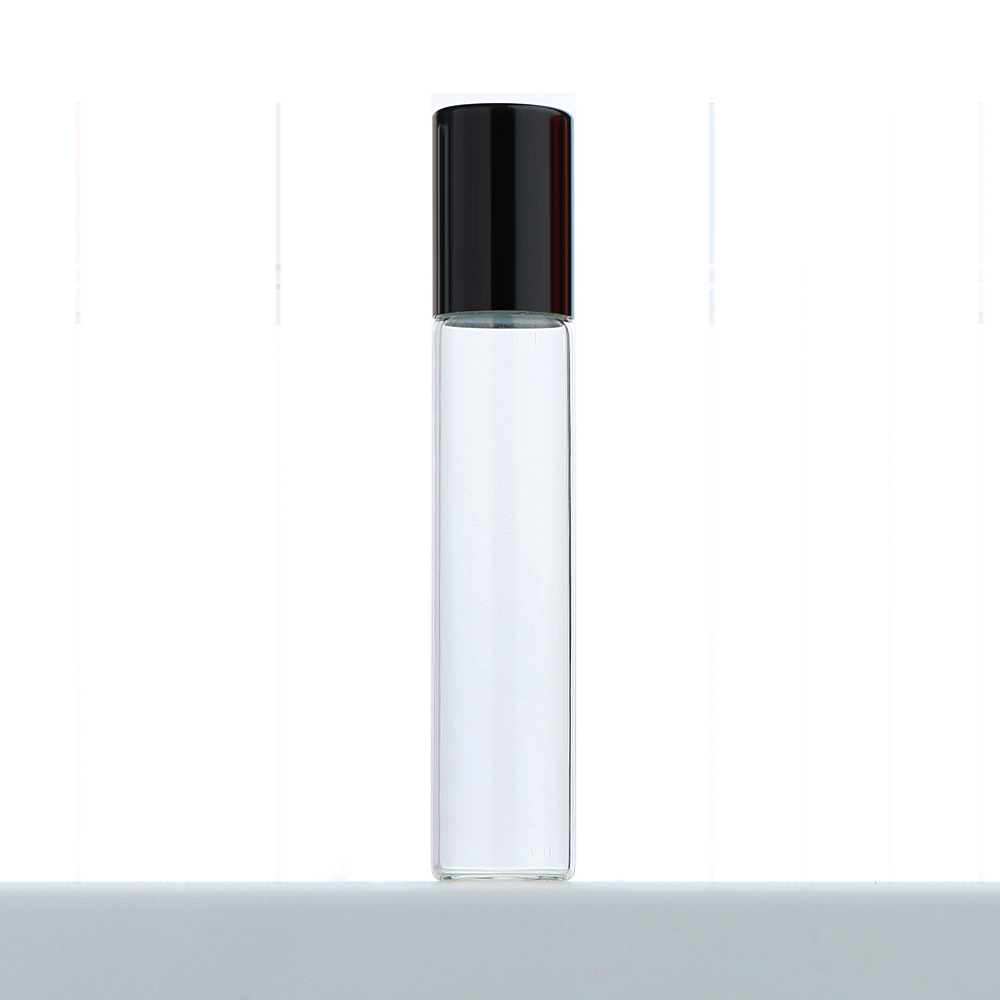 50Pcs/Lot 10ml Clear Glass Roller Essential Oil Bottle With Box Roll On Perfume Bottle Cosmetics Container Print LOGO Pay Extra