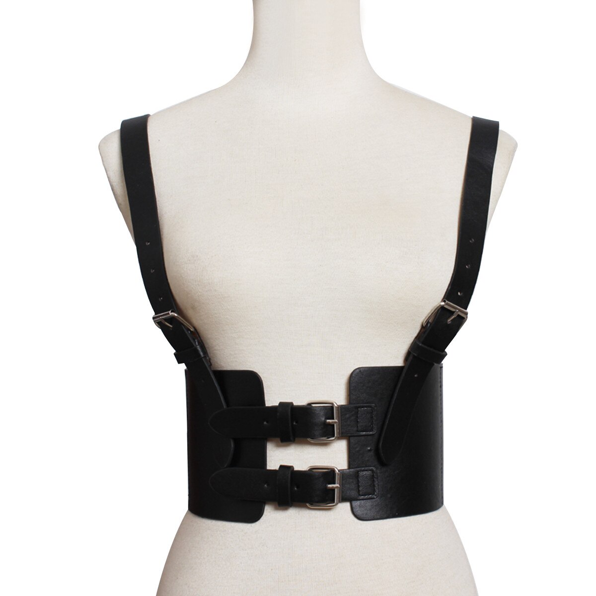 Correa de Steampunk para mujer arnés Vintage Cincher cintura con correas corsé ancho cinturón accesorios de ropa cinturones: 2