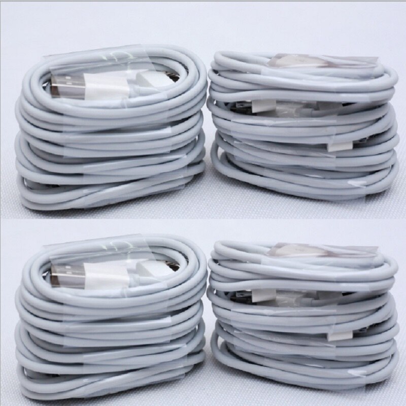 30 Pin Usb Kabel Voor Iphone 4 S 4 90 Cm Wit Siliconen Draad Lader Kabel Snelle Opladen Data Sync koord Voor Ipad 3 2