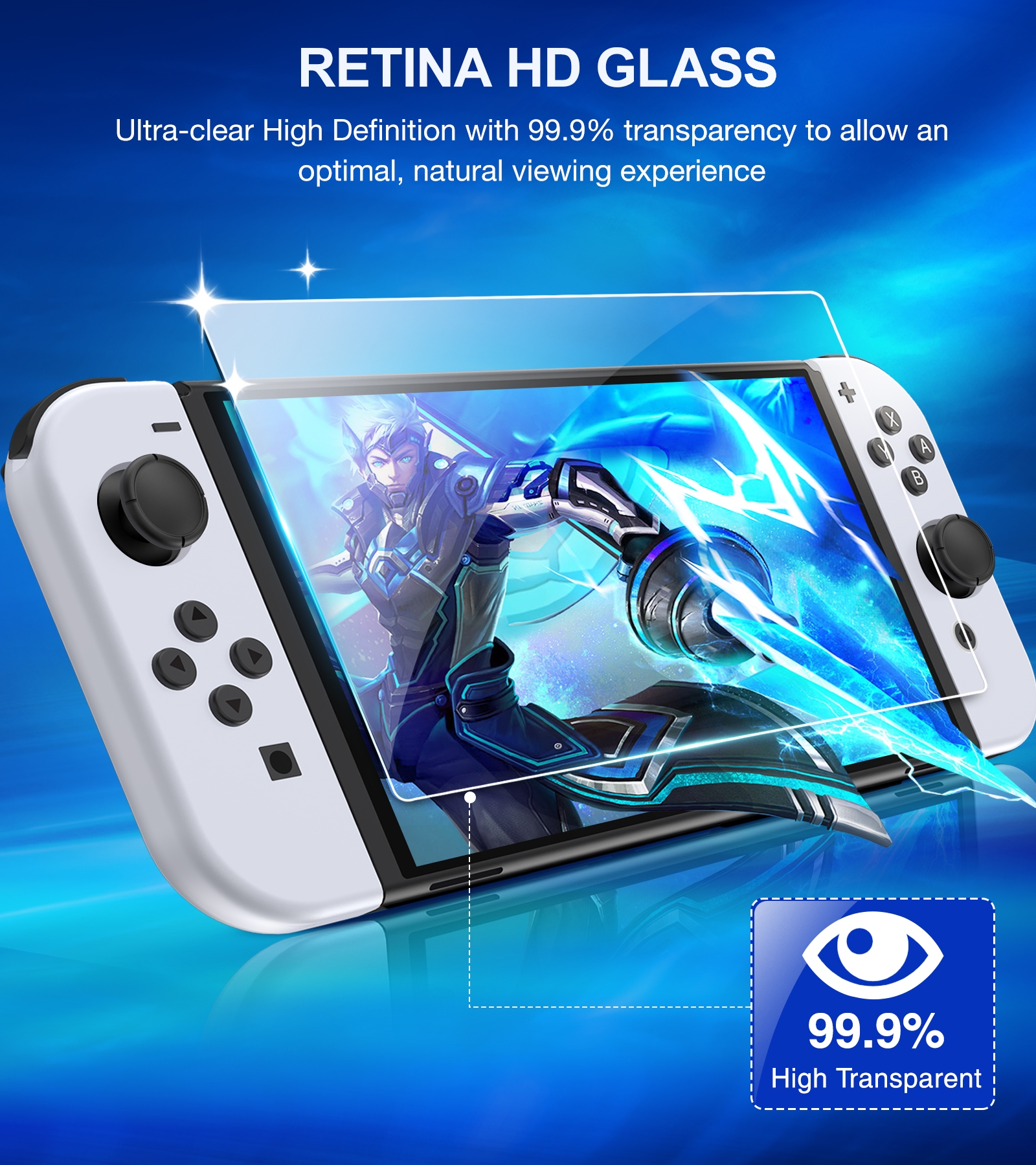 3Pack Protective Glass for Nintendo Switch OLED Tempered Glass Screen Protector for Switch Oled Glass Accessories Screen Film