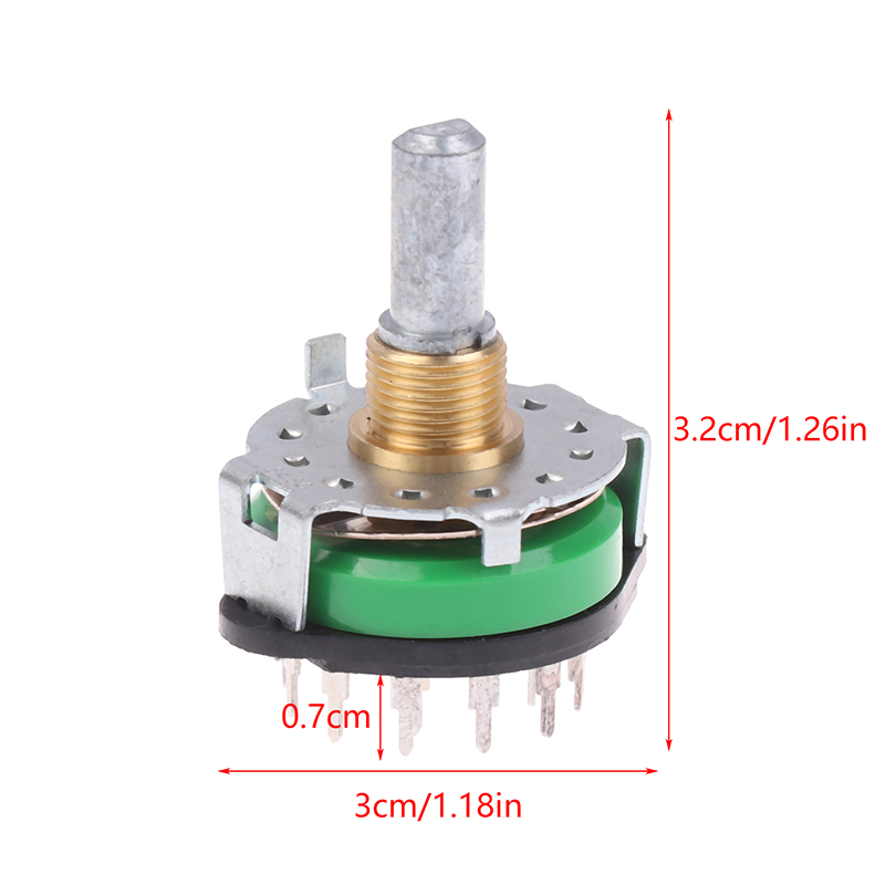 Rotary Switch 4 Pole 12 Position SRRM1C7800 Power Amplifier 1050R 2000 Audio Audio Signal Switch