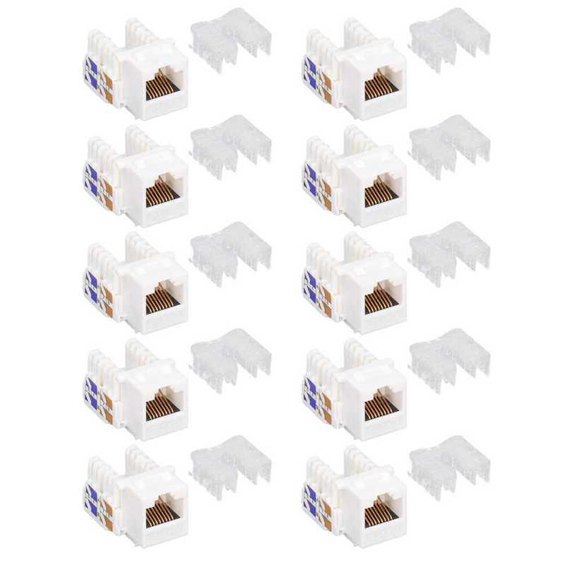 Ethernet Module Coupler Stable Performance Easy Assembly TF1015A CAT5 Network Module for Terminal Connection for Network: 10PCS
