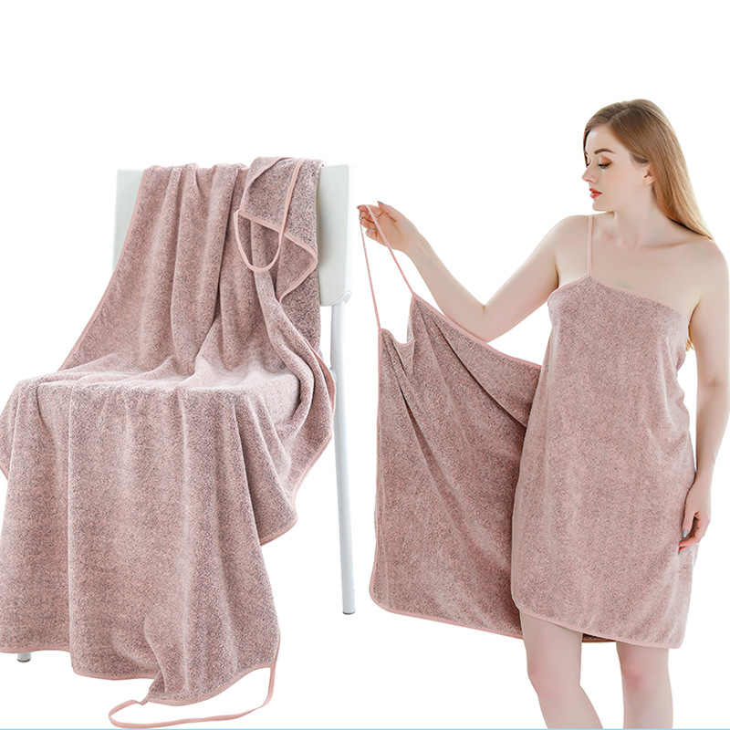Albornoz de Microfibra Suave para Mujer, Toalla, para la Ducha, Baño, para el Hogar, para Sauna