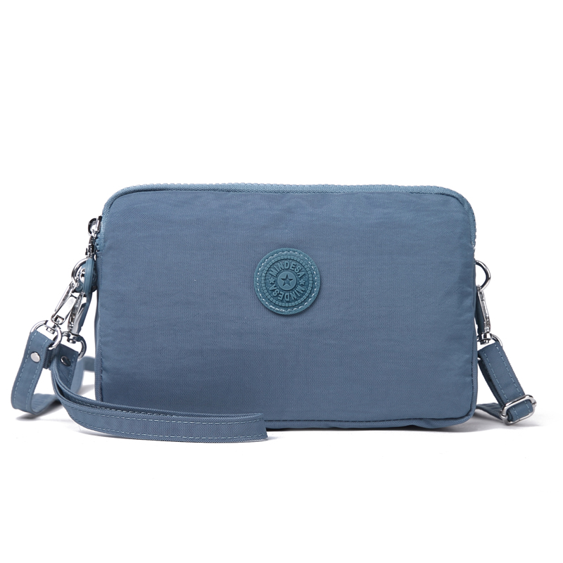 Mindesa Best Bag Ladies Handbag Nylon Water Repllent Shoulder Bag Casual Bag ID Case phone bag: Blue