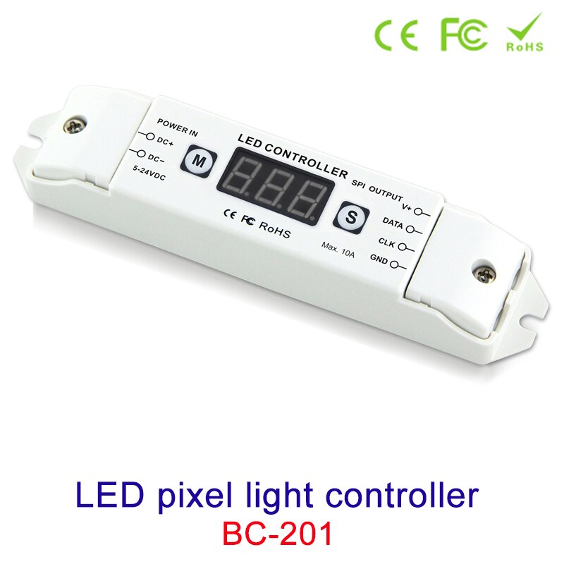 LED Pixel SPI Strip Controller RGB RGBW Dimmer DC5V-24V Digital Addressable Control 2801 2811 2812 8806 IC Tape Strip Lights