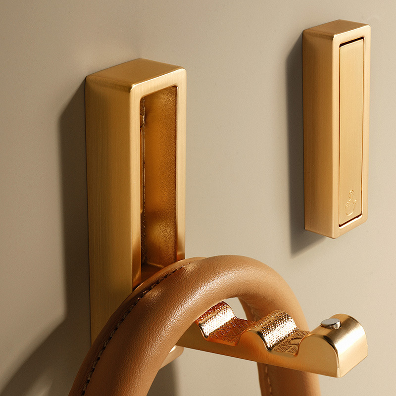Gancho de pared plegable para bata oculta, toalla, abrigo, gancho de acero inoxidable para el hogar, cocina, baño, colgador de toallas negro mate, 1 Uds.